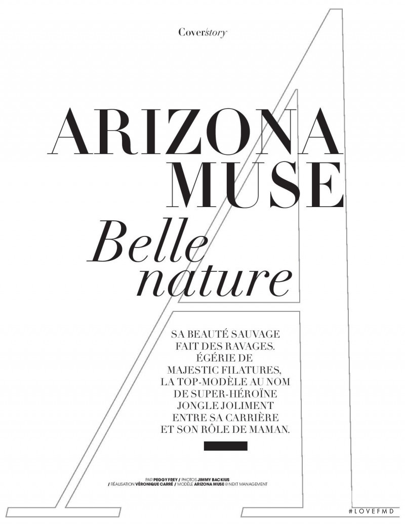 Arizona Muse Belle Nature, July 2017