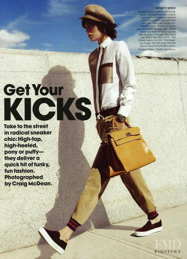 Arizona Muse featured in Get Your Kicks, June 2012