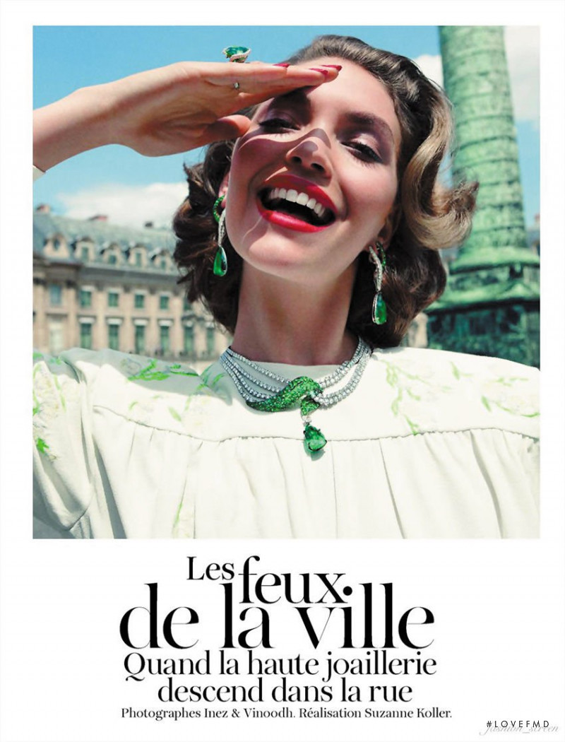 Arizona Muse featured in Les feux de la ville, October 2011