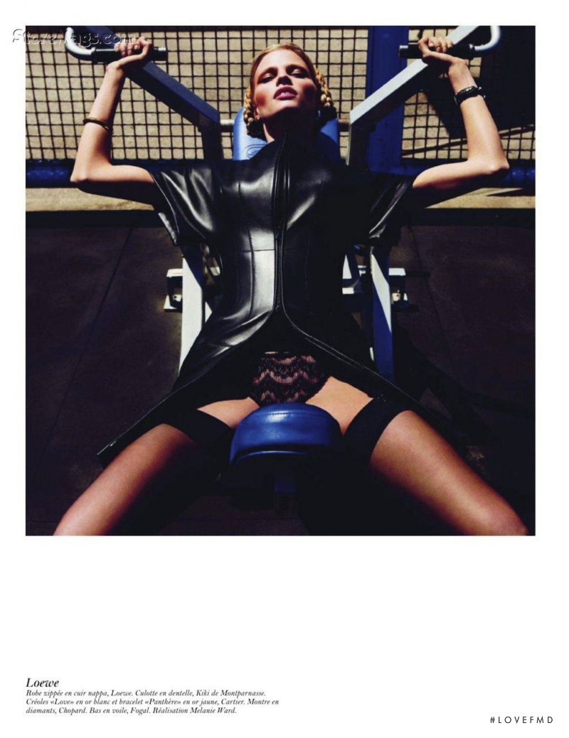 Lara Stone featured in Escale A L.A., August 2011