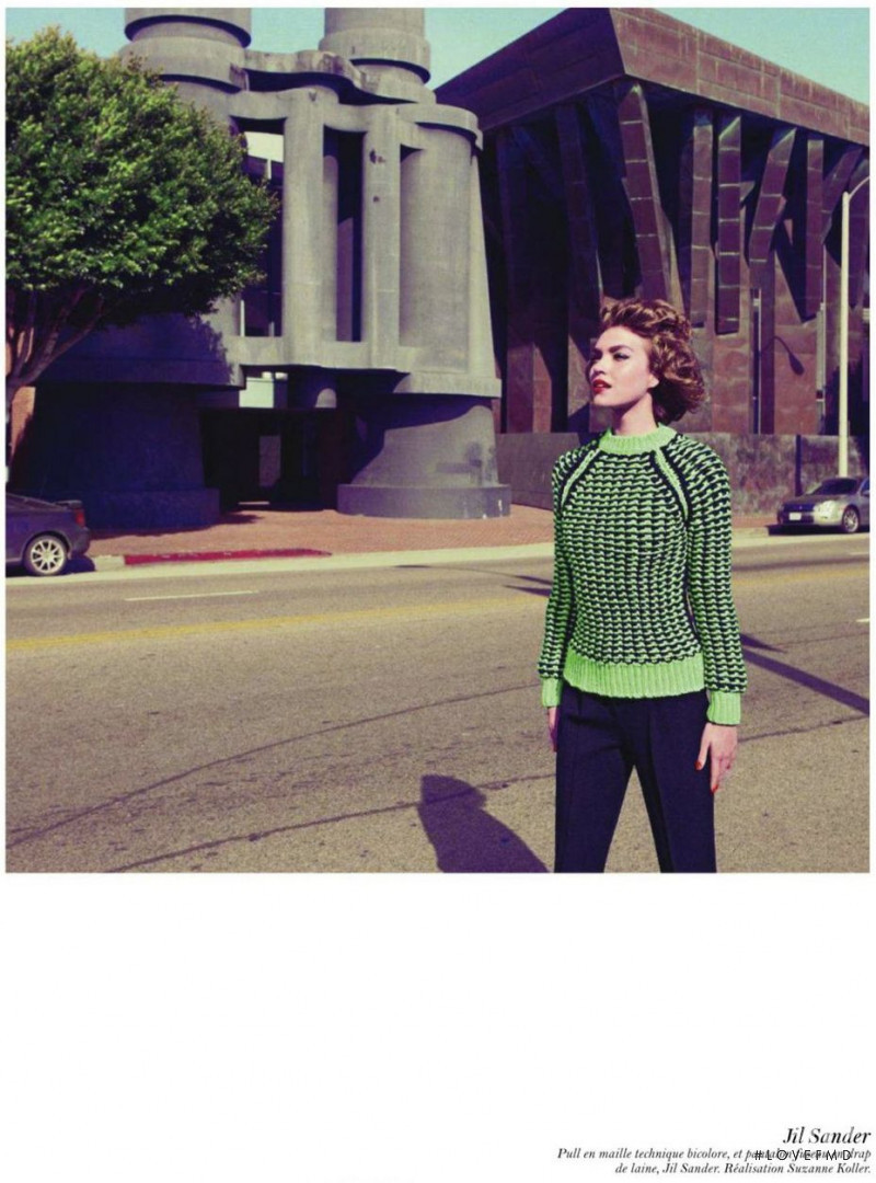 Arizona Muse featured in Escale A L.A., August 2011