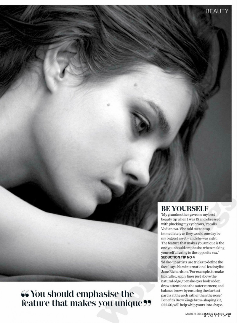 Natalia Vodianova featured in How To Be Sexy, March 2013