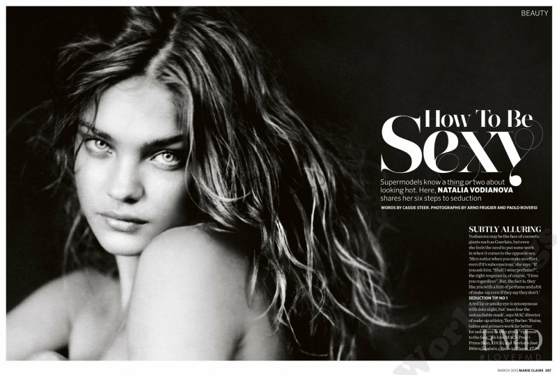 Natalia Vodianova featured in How To Be Sexy, March 2013