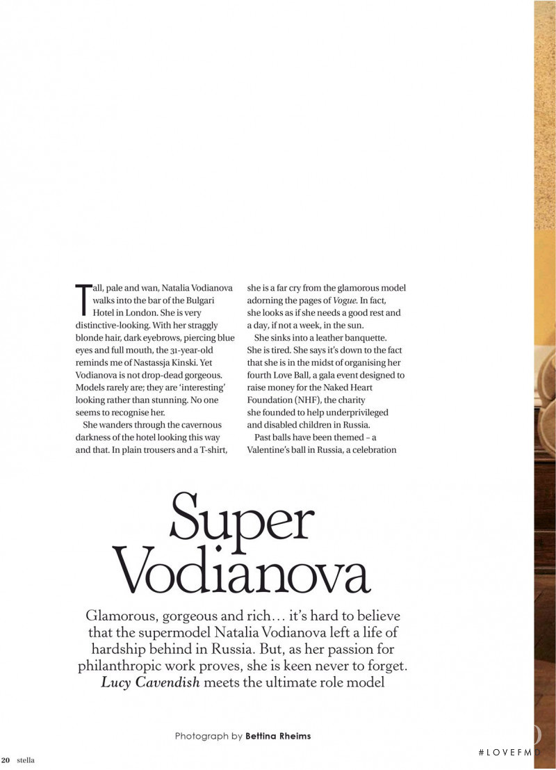 Super Vodianova, July 2013