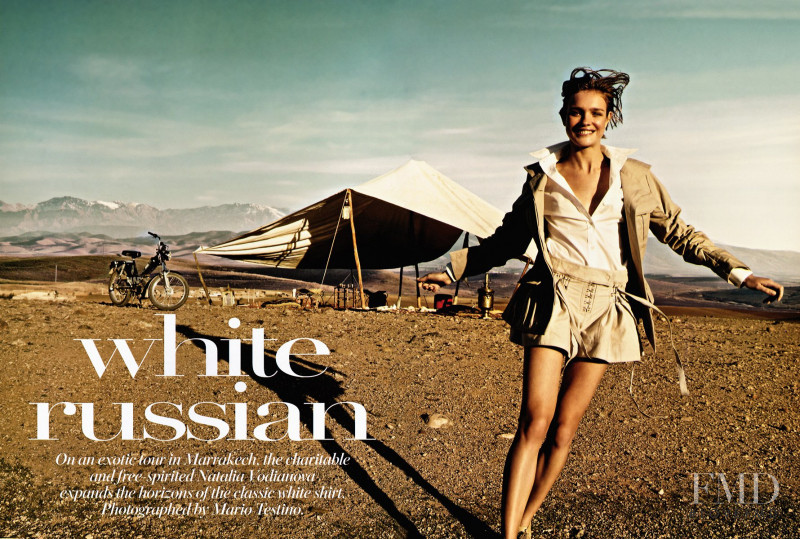 Natalia Vodianova featured in White Russian, March 2007