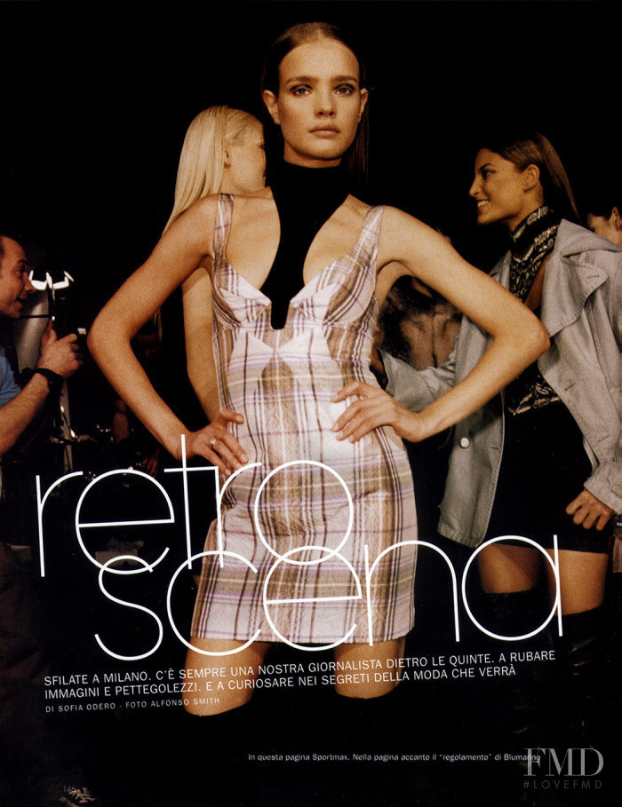 Natalia Vodianova featured in Retro Cena, August 2003