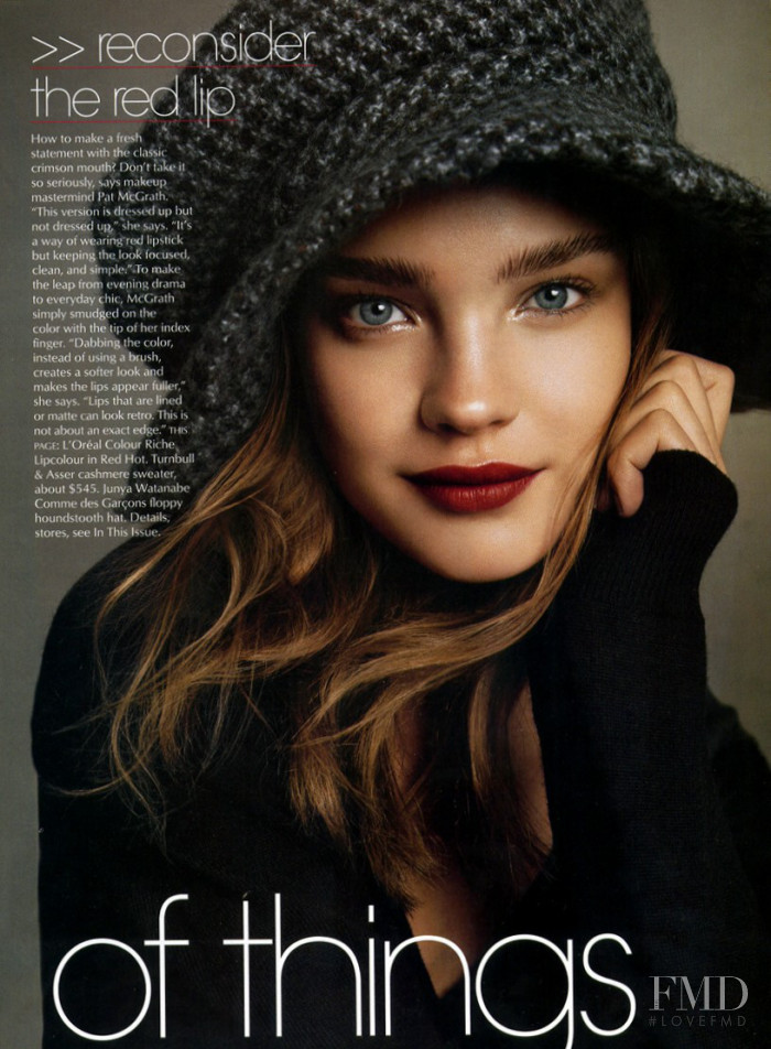 Natalia Vodianova featured in The Shape of Things, July 2003