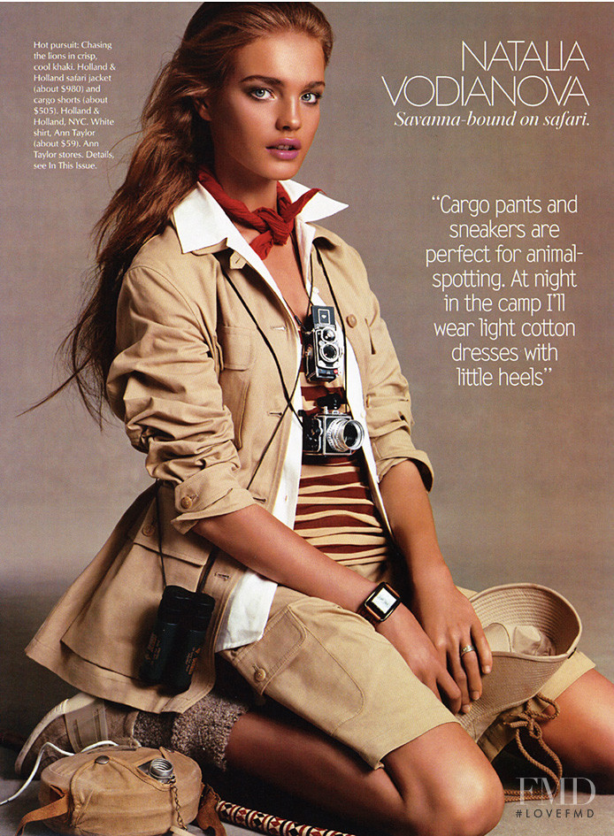 Natalia Vodianova featured in Leaders of the Pack, June 2003