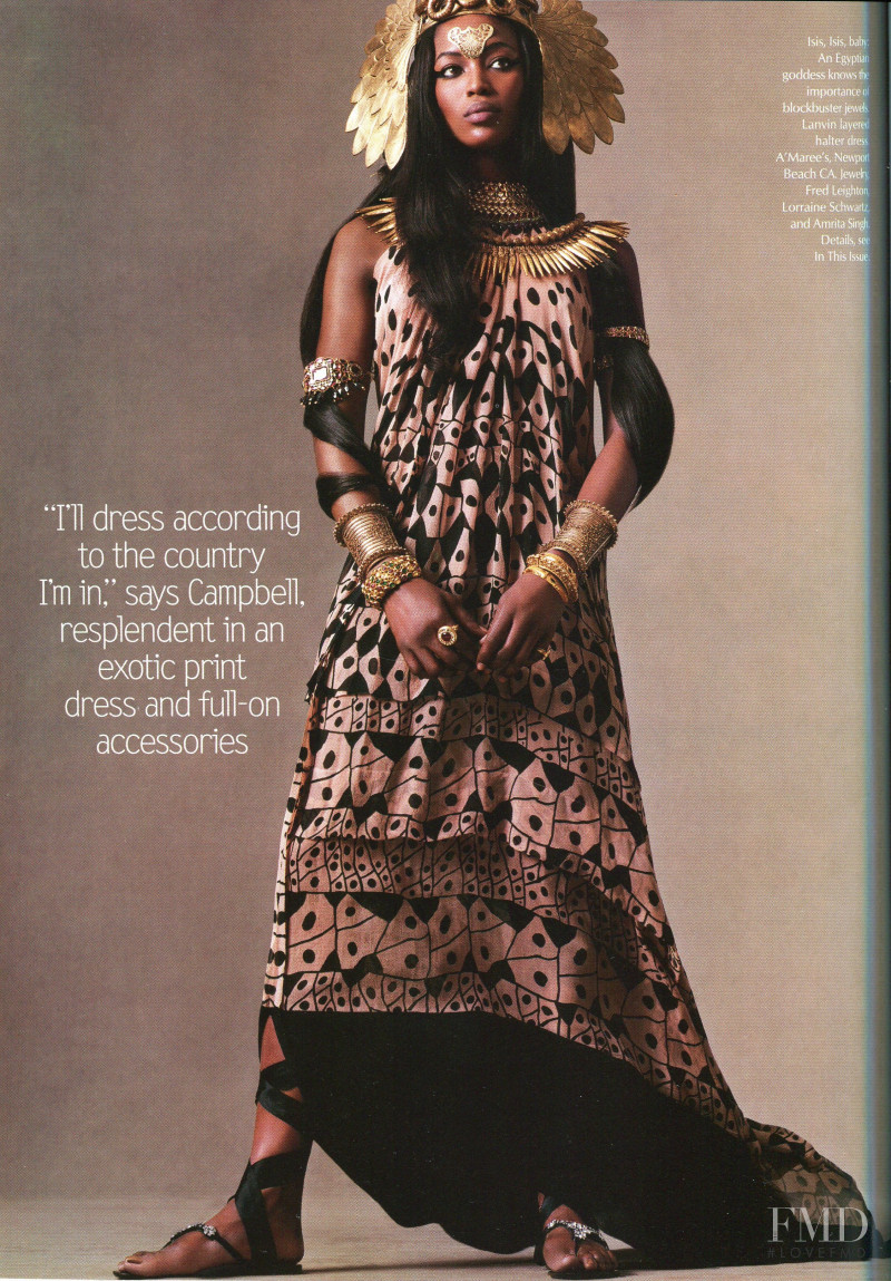 Naomi Campbell featured in Leaders of the Pack, June 2003