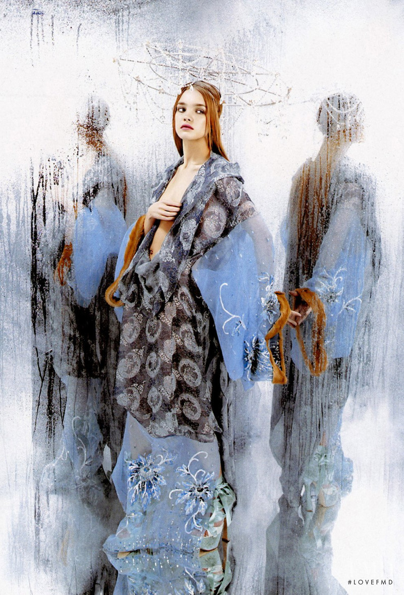 Natalia Vodianova featured in Vertical Waters, April 2003