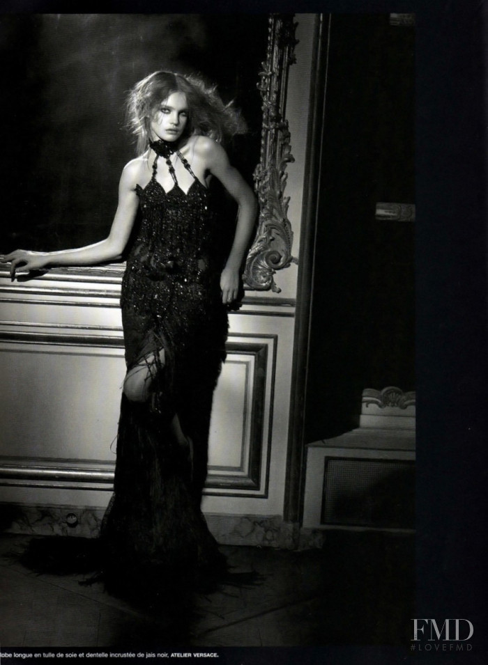 Natalia Vodianova featured in Black Couture, March 2003