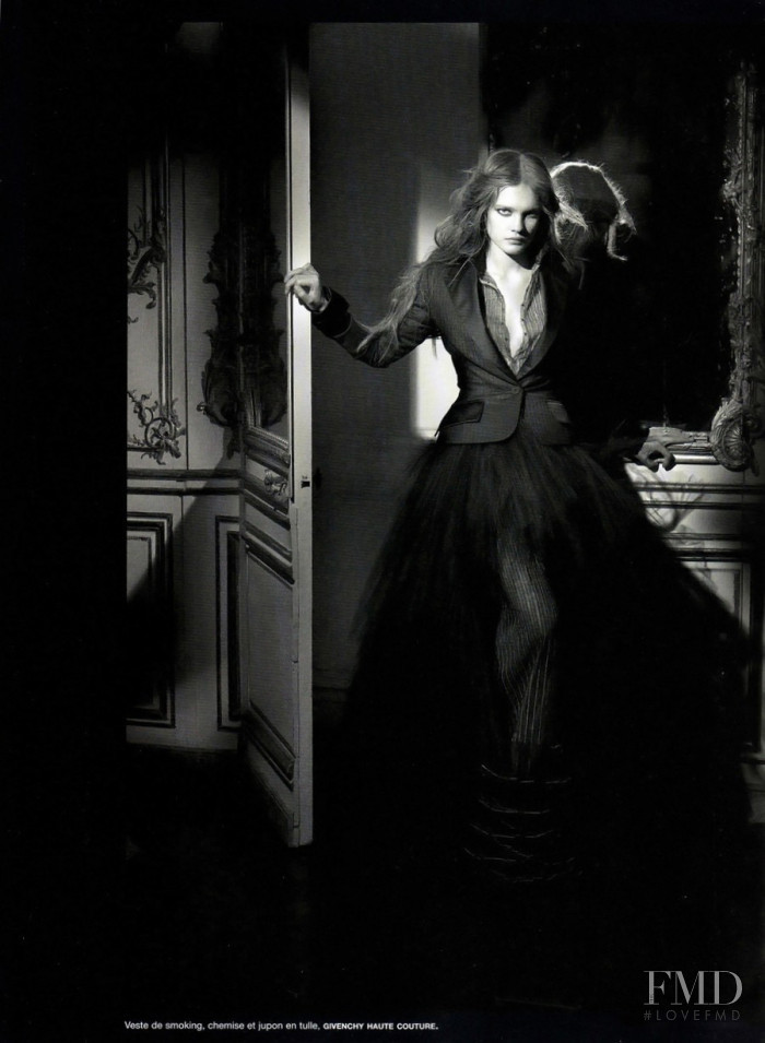 Natalia Vodianova featured in Black Couture, March 2003