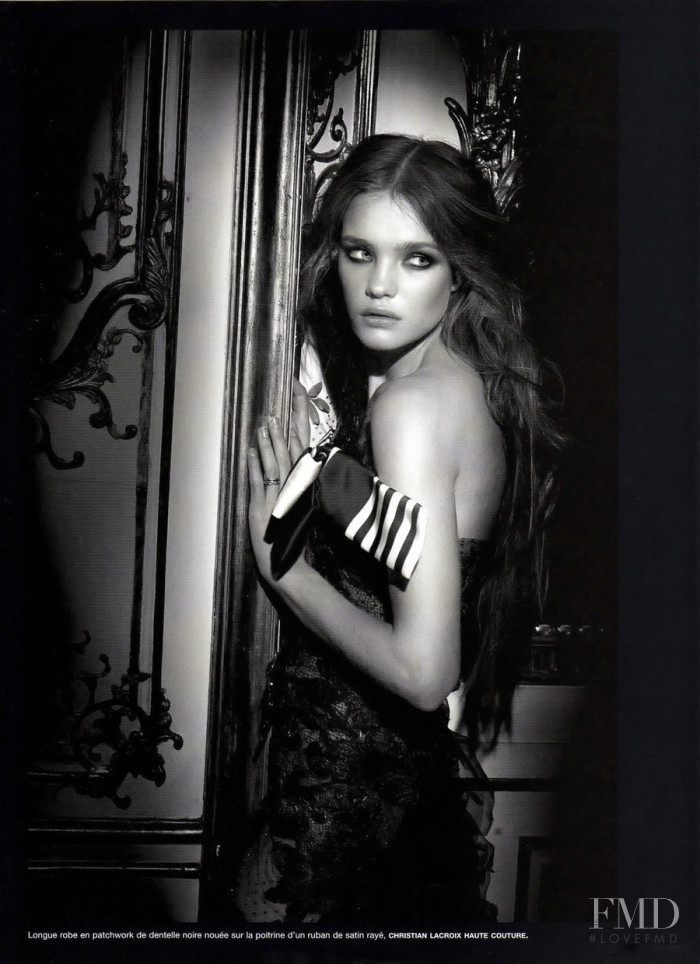 Natalia Vodianova featured in Black Couture, March 2003