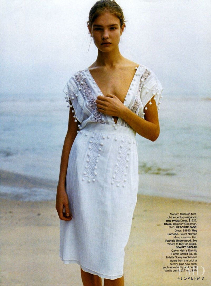 Natalia Vodianova featured in The Age of Innocence, March 2003
