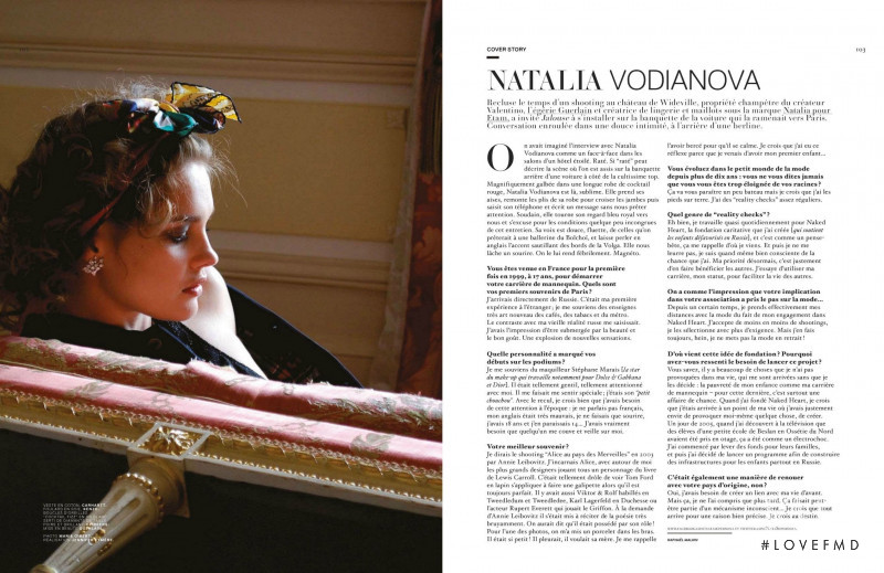 Natalia Vodianova featured in Natalia, July 2012