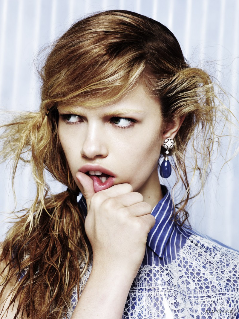 Hailey Clauson featured in Fluorescent Adolescent, March 2012