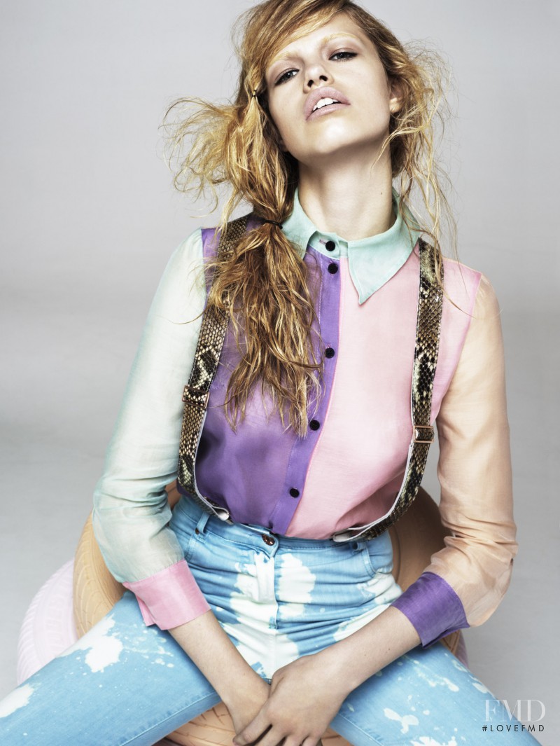 Hailey Clauson featured in Fluorescent Adolescent, March 2012