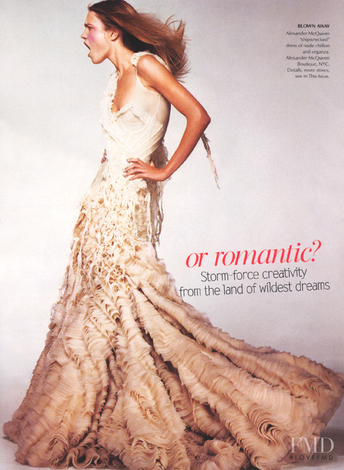 Natalia Vodianova featured in Or Romantic?, January 2003