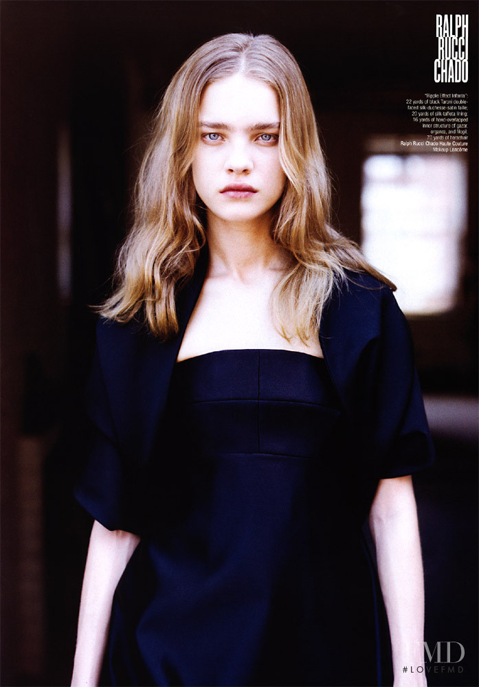 Natalia Vodianova featured in Couture de Force, November 2002