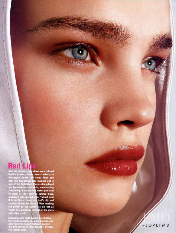 Natalia Vodianova featured in Reinventing the Classics, August 2002