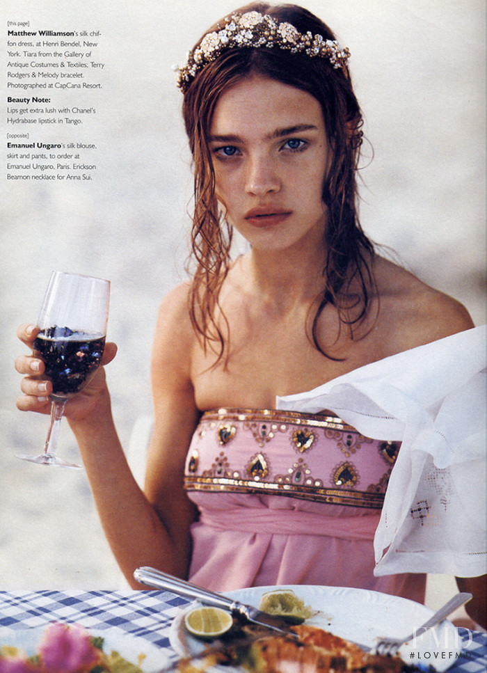 Natalia Vodianova featured in Republican Party, July 2002