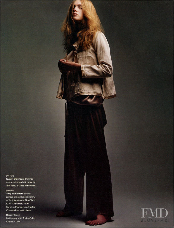 Natalia Vodianova featured in Loose Change, April 2002