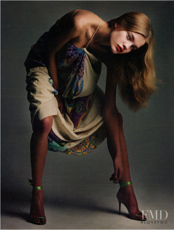 Natalia Vodianova featured in Loose Change, April 2002