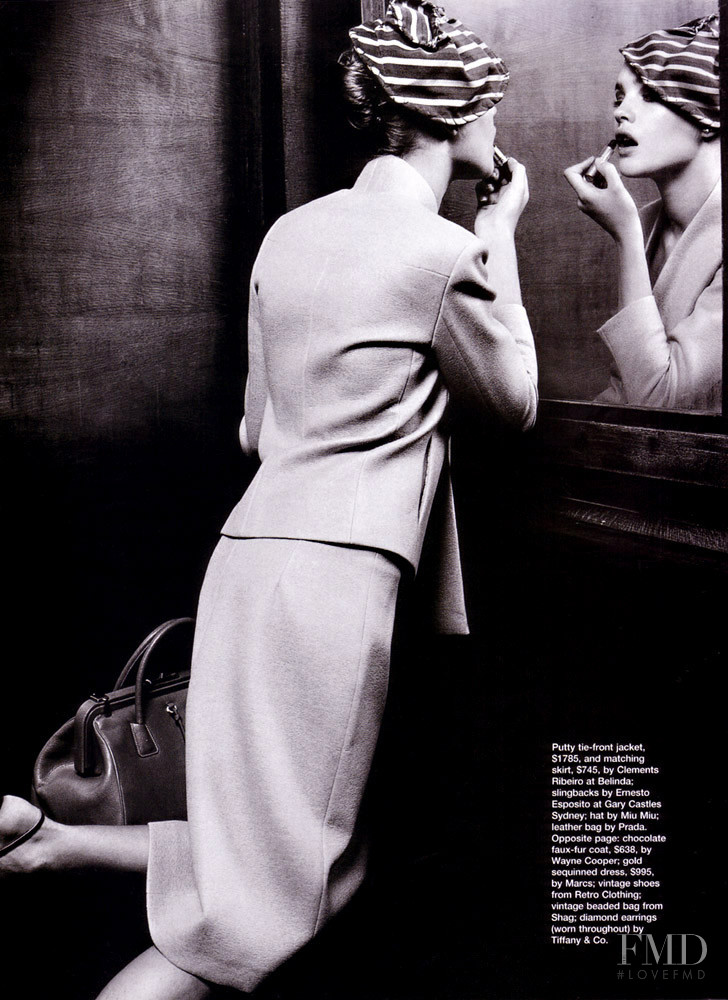 Natalia Vodianova featured in Belle de Nuit, March 2001