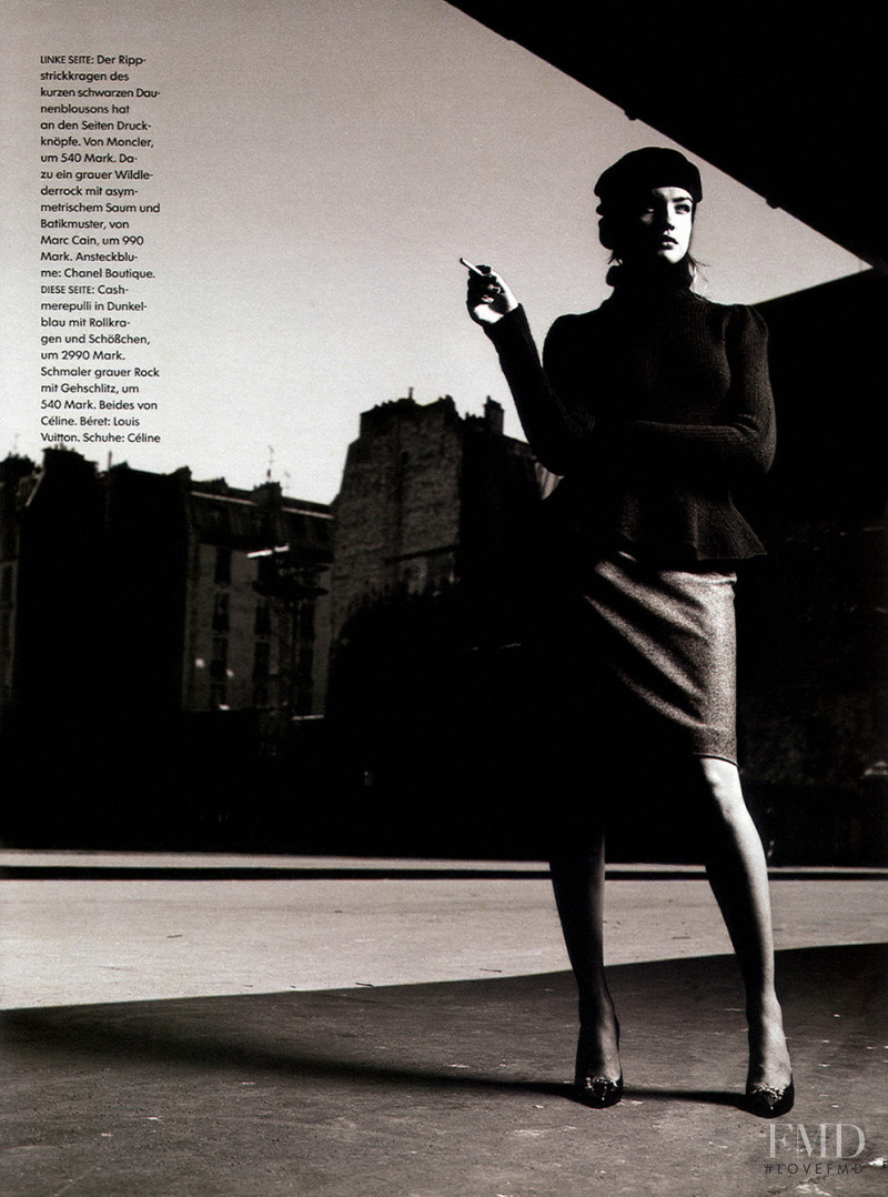 Natalia Vodianova featured in French Kiss, September 2000