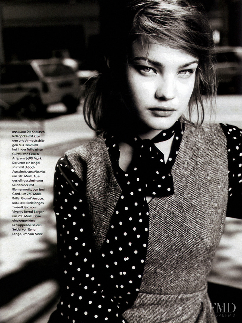 Natalia Vodianova featured in French Kiss, September 2000