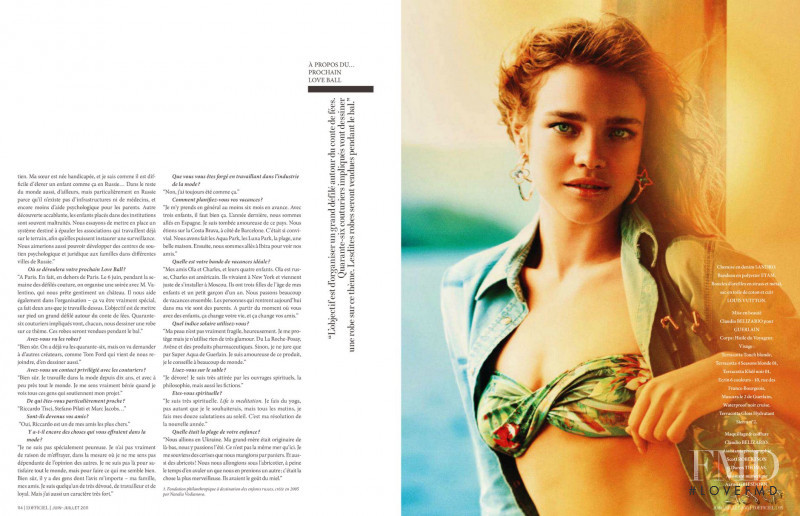 Natalia Vodianova featured in Natalia, June 2011