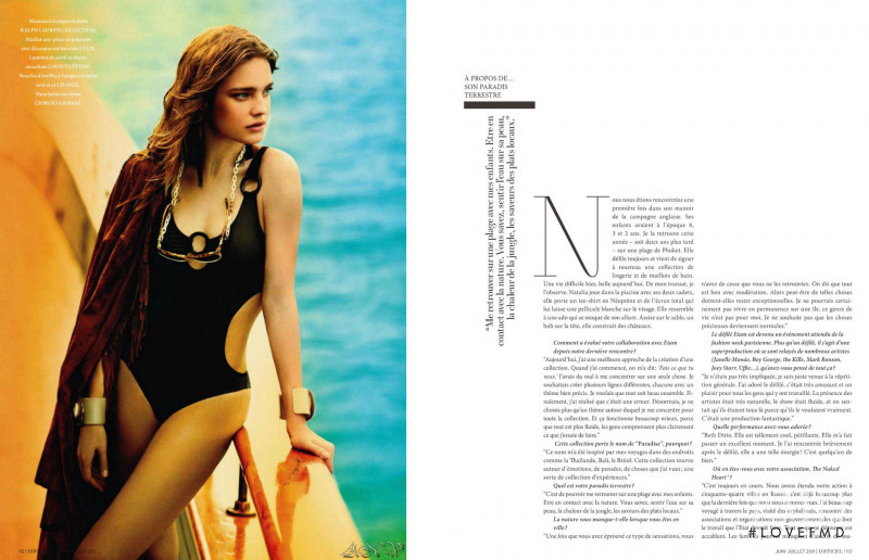 Natalia Vodianova featured in Natalia, June 2011