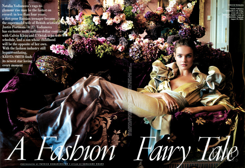 Natalia Vodianova featured in A Fashion Fairy Tale, January 2005