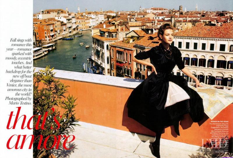 Natalia Vodianova featured in That\'s Amore, July 2005