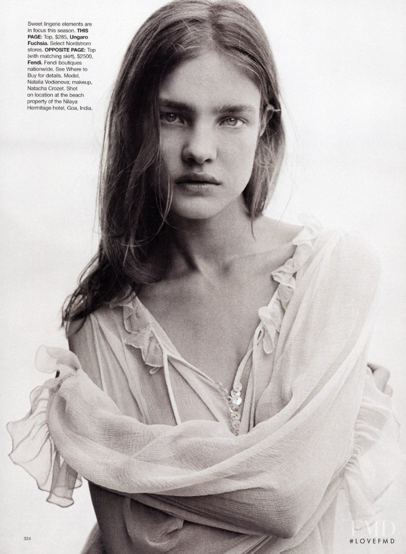 Natalia Vodianova featured in Age of innocence, March 2004