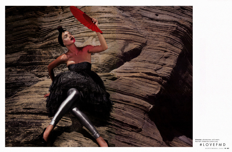 Natalia Vodianova featured in Metallica Photography, September 2004