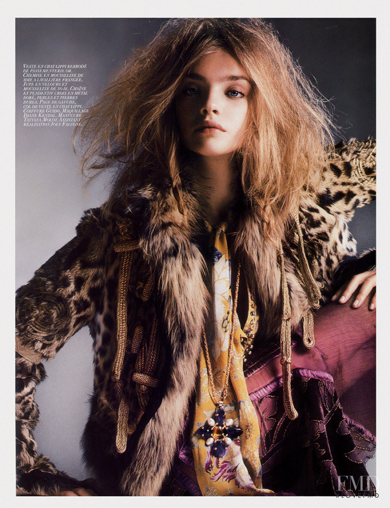 Natalia Vodianova featured in Roberto Cavalli, September 2004