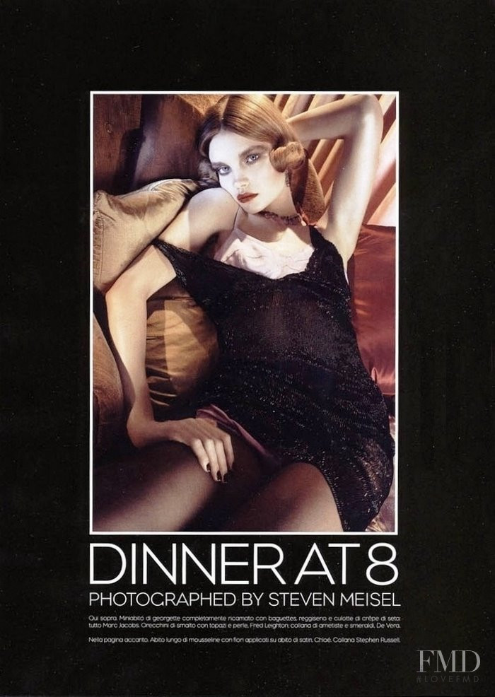 Natalia Vodianova featured in Dinner at 8, April 2008