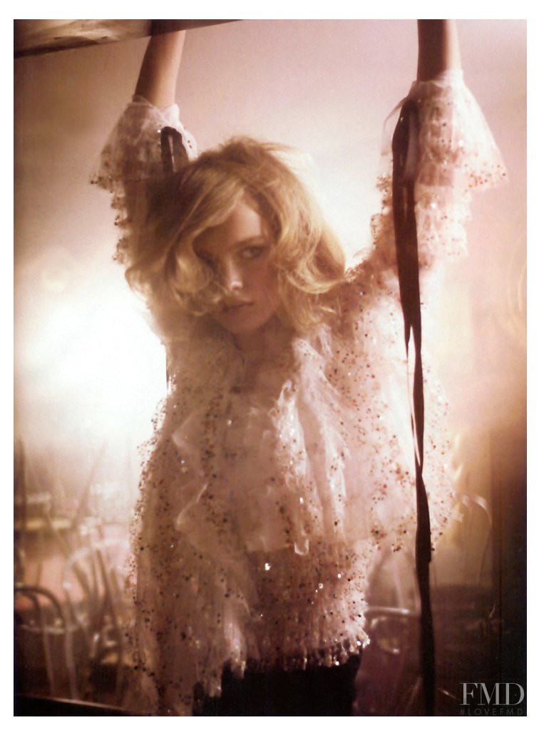 Natalia Vodianova featured in Marvellous Excess, March 2004