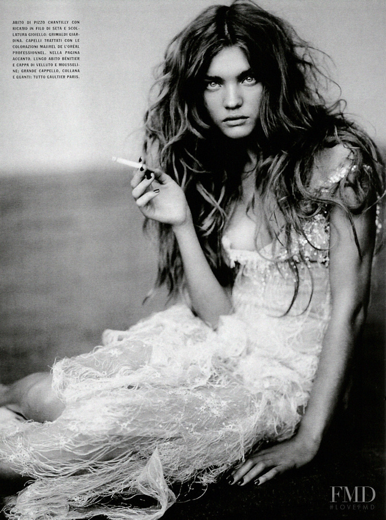 Natalia Vodianova featured in A Girl of singular Beauty, September 2004