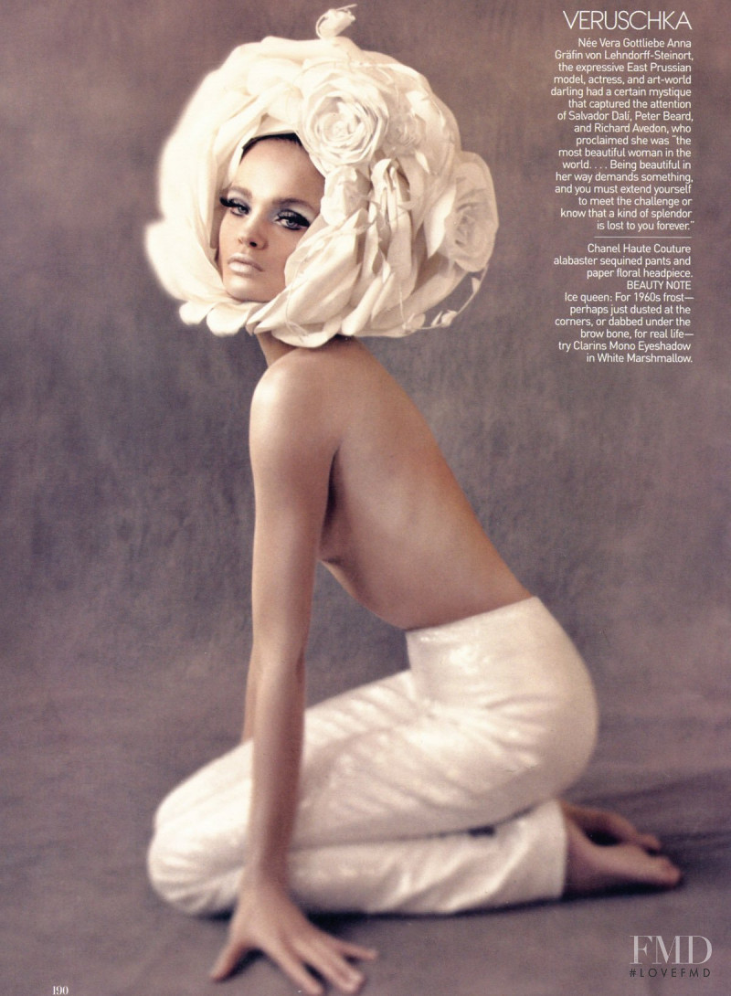 Natalia Vodianova featured in The Great Pretender, May 2009