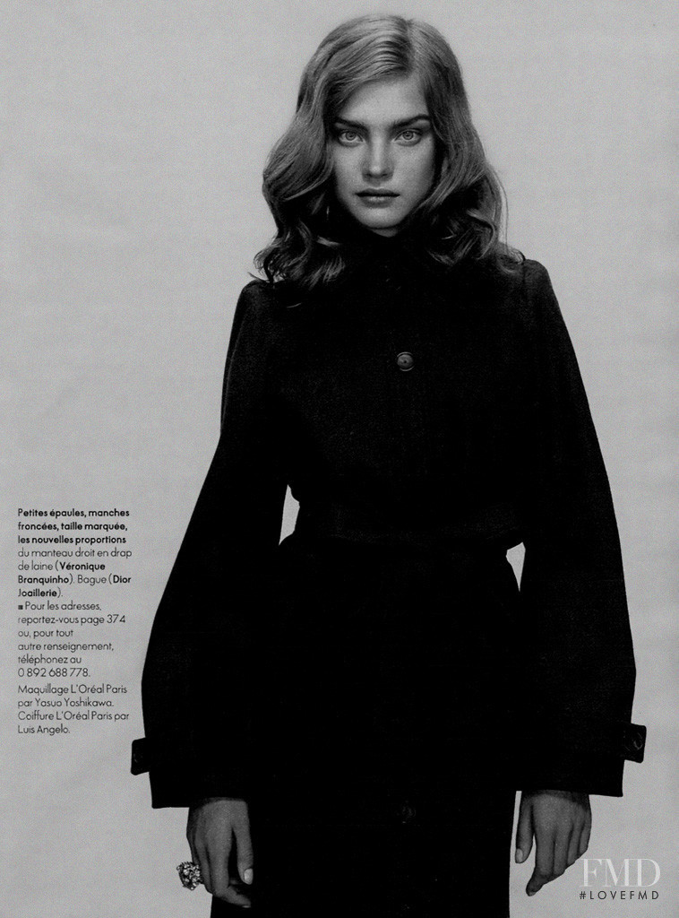 Natalia Vodianova featured in Mademoiselle aime les classiques, September 2003