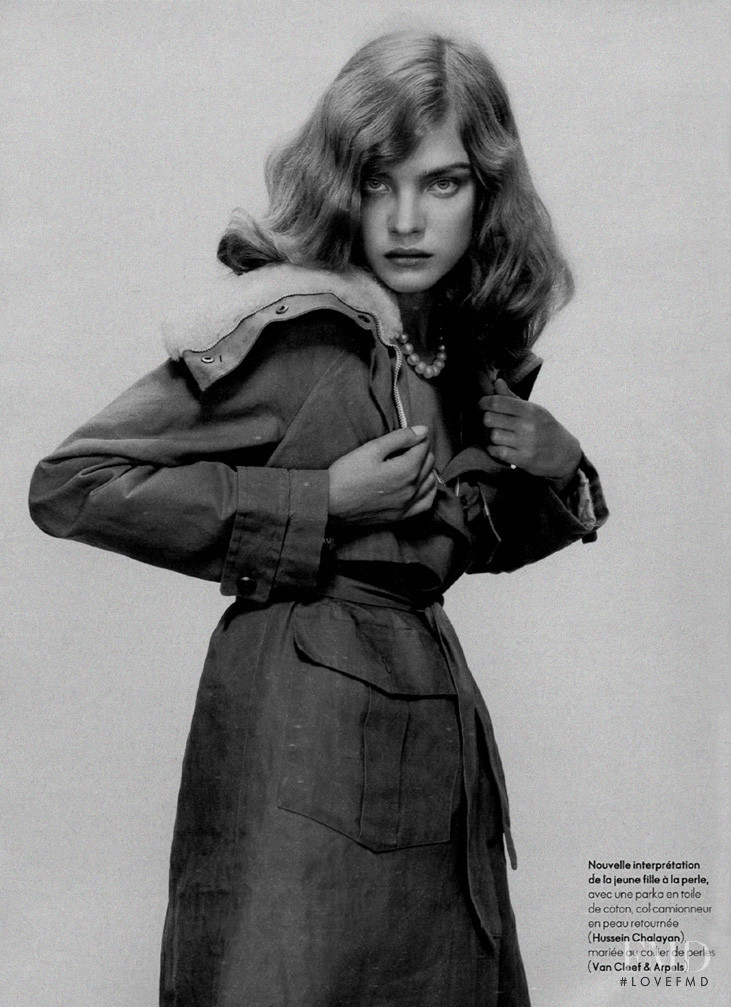 Natalia Vodianova featured in Mademoiselle aime les classiques, September 2003