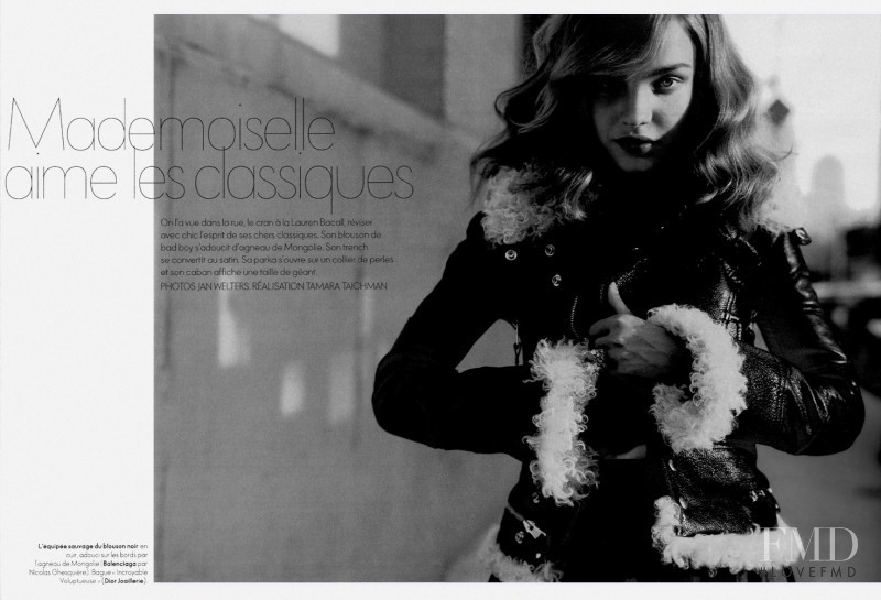 Natalia Vodianova featured in Mademoiselle aime les classiques, September 2003