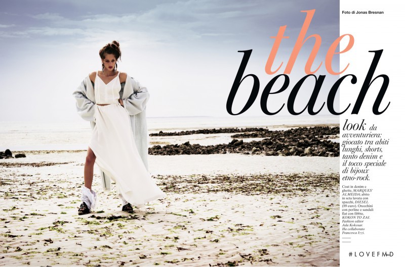 Lucette van Beek featured in The Beach, July 2012
