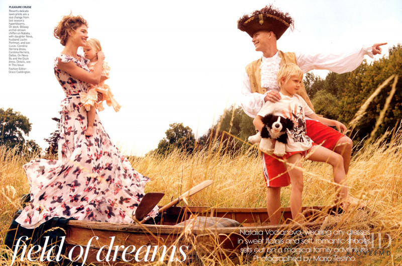 Natalia Vodianova featured in Field of Dreams, November 2008