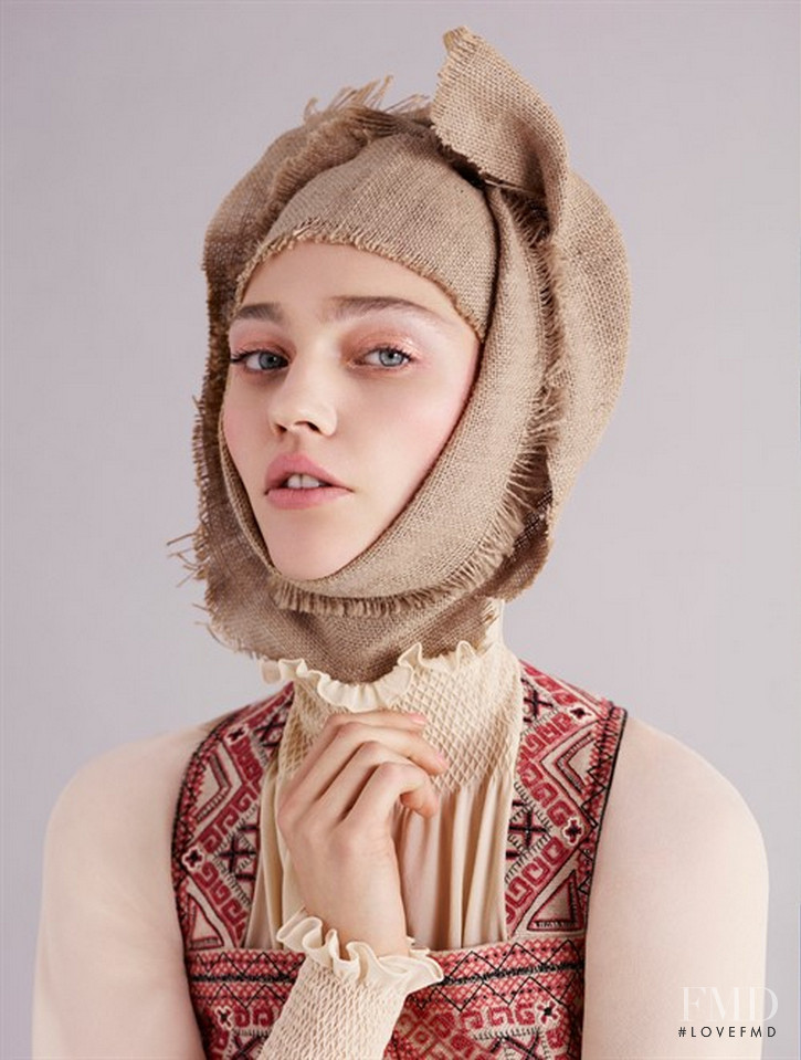 Sasha Pivovarova featured in Art Nouveau, February 2015