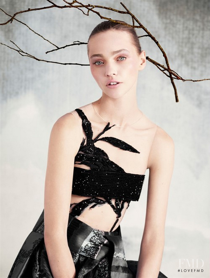 Sasha Pivovarova featured in Art Nouveau, February 2015