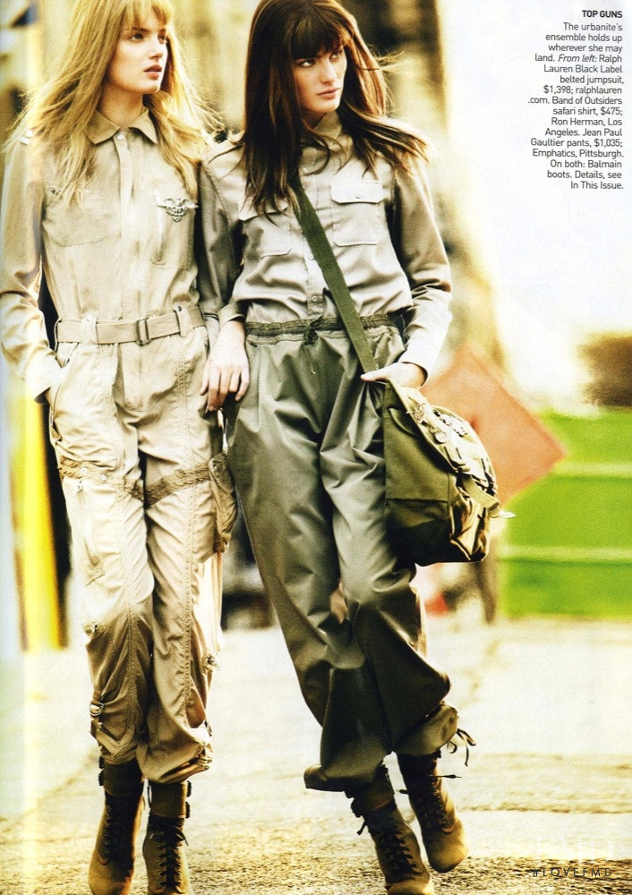 Isabeli Fontana featured in Military Issue, March 2010