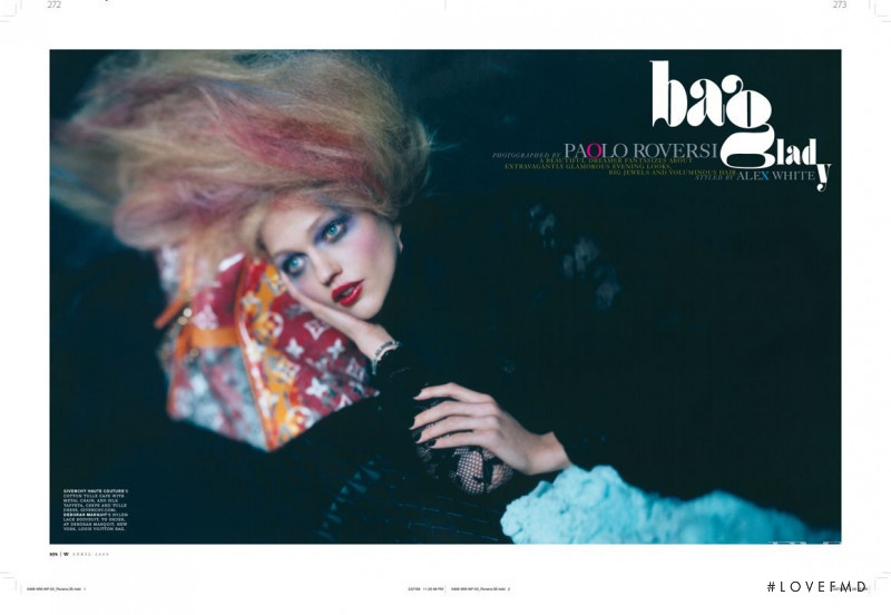 Natalia Vodianova featured in Bag Lady, April 2008
